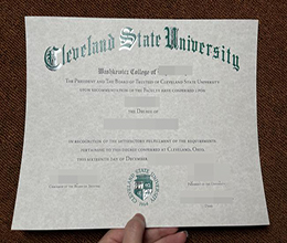 克里夫兰州立大学证书原版制作，Cleveland State University fake degree