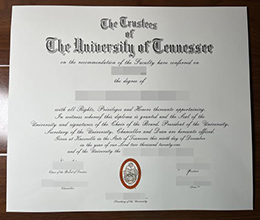 最新田纳西大学证书模板, buy fake University of Tennessee diploma