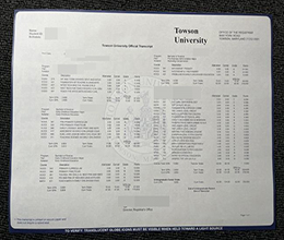 在线定做陶森大学成绩单, Towson University official transcript