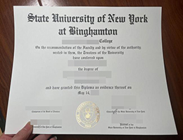 纽约州立大学宾汉姆顿分校文凭, 宾汉姆顿大学文凭, Binghamton degree