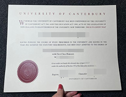 复刻坎特伯雷大学文凭，University of Canterbury diploma for sale