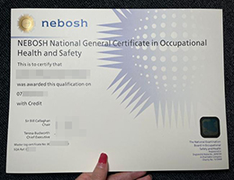 在线定制国际职业安全和健康通用证书，高仿NEBOSH证书