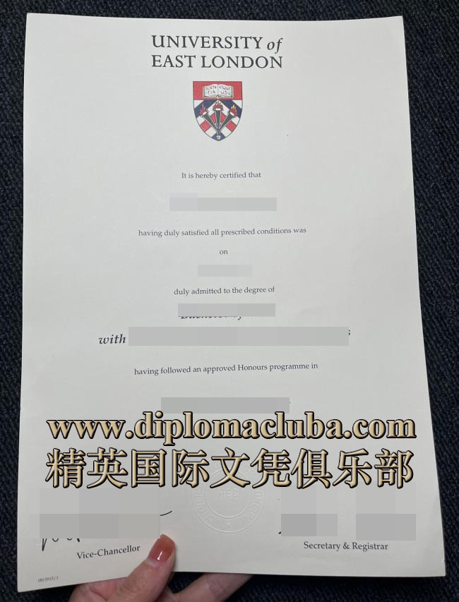 东伦敦大学毕业证