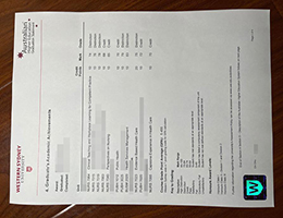 修改分数西悉尼大学成绩单, buy Western Sydney University transcript