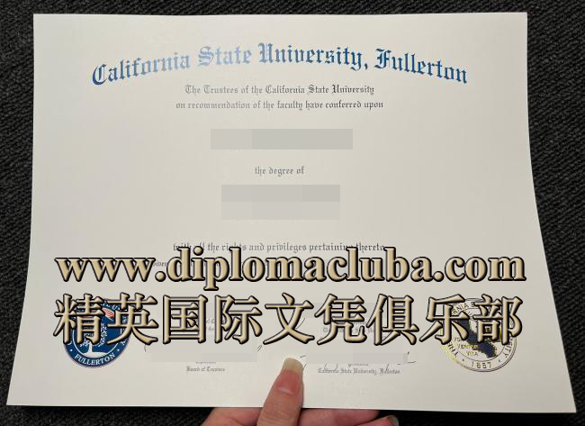 加州州立大学富尔顿分校文凭