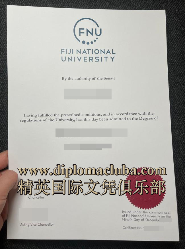 斐济国立大学毕业证